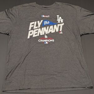 MAJESTIC LOS ANGELES DODGER  2017 NATIONAL LEAGUE CHAMPION Short Sleeve T-shirt